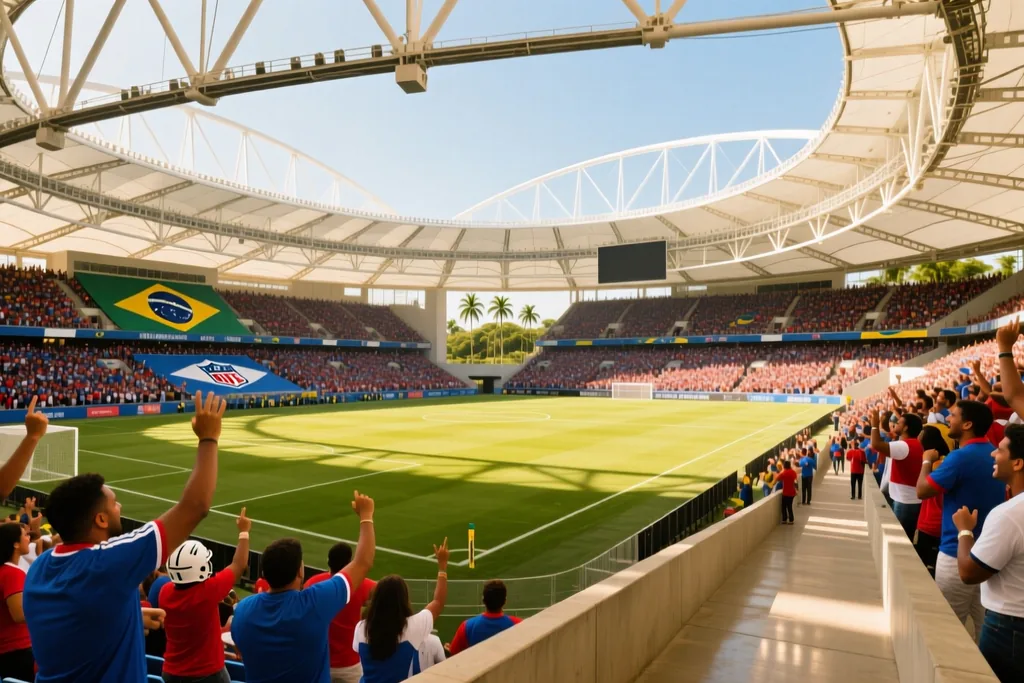 Arena de futebol brasileira