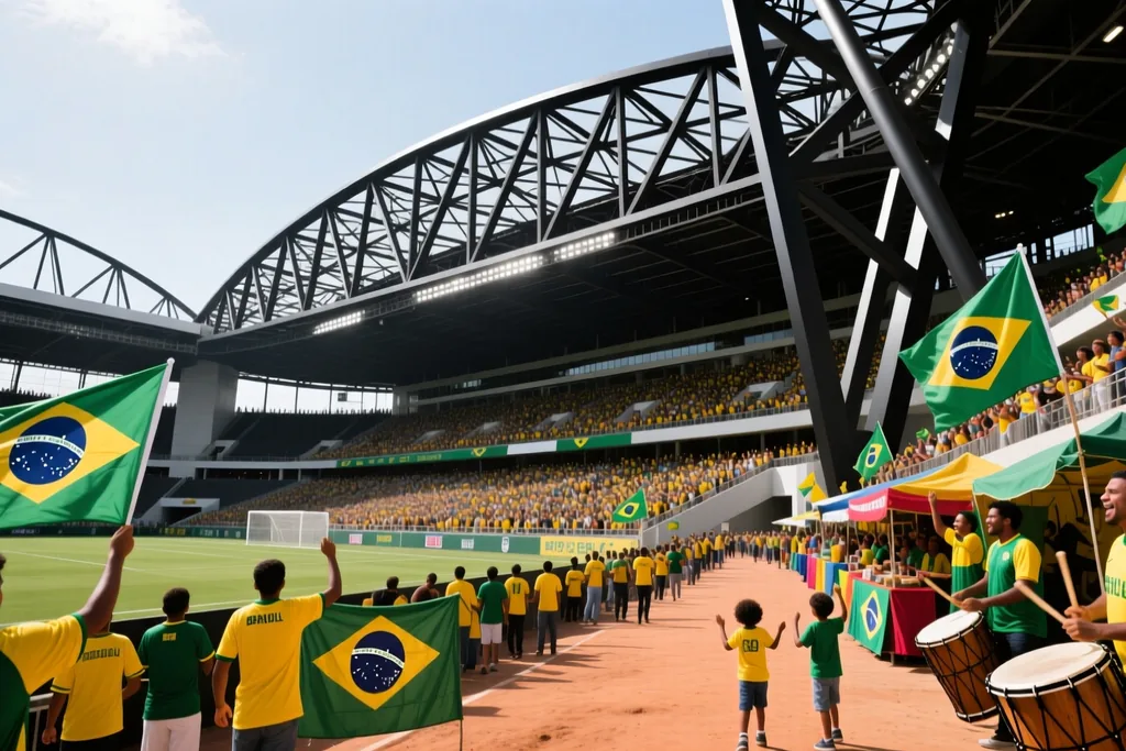 Arena de futebol brasileira