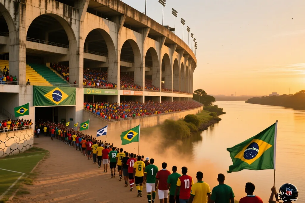 Cena de futebol brasileiro