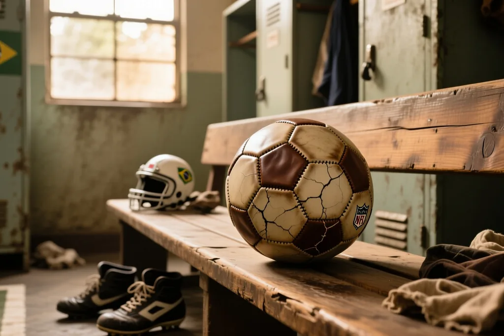 Cena de futebol brasileiro