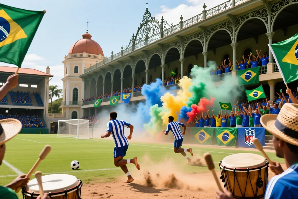 Cena de futebol brasileiro