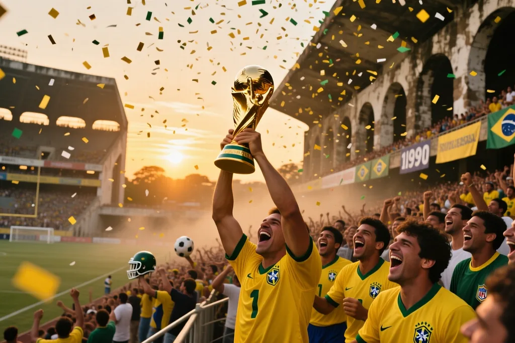 Cena de futebol brasileiro