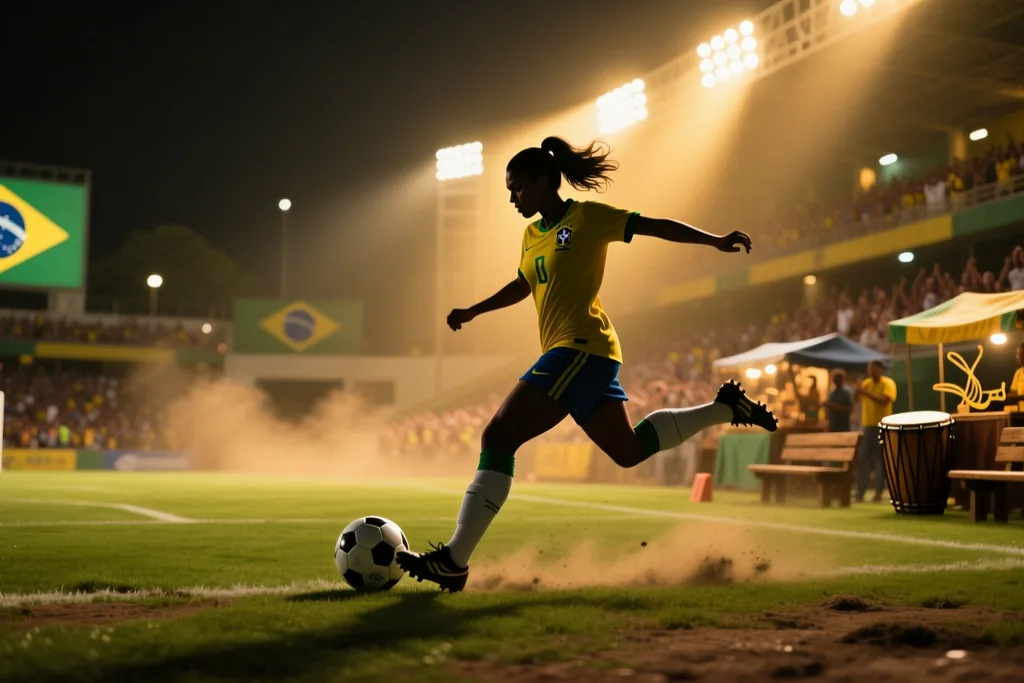 Cena de futebol brasileiro