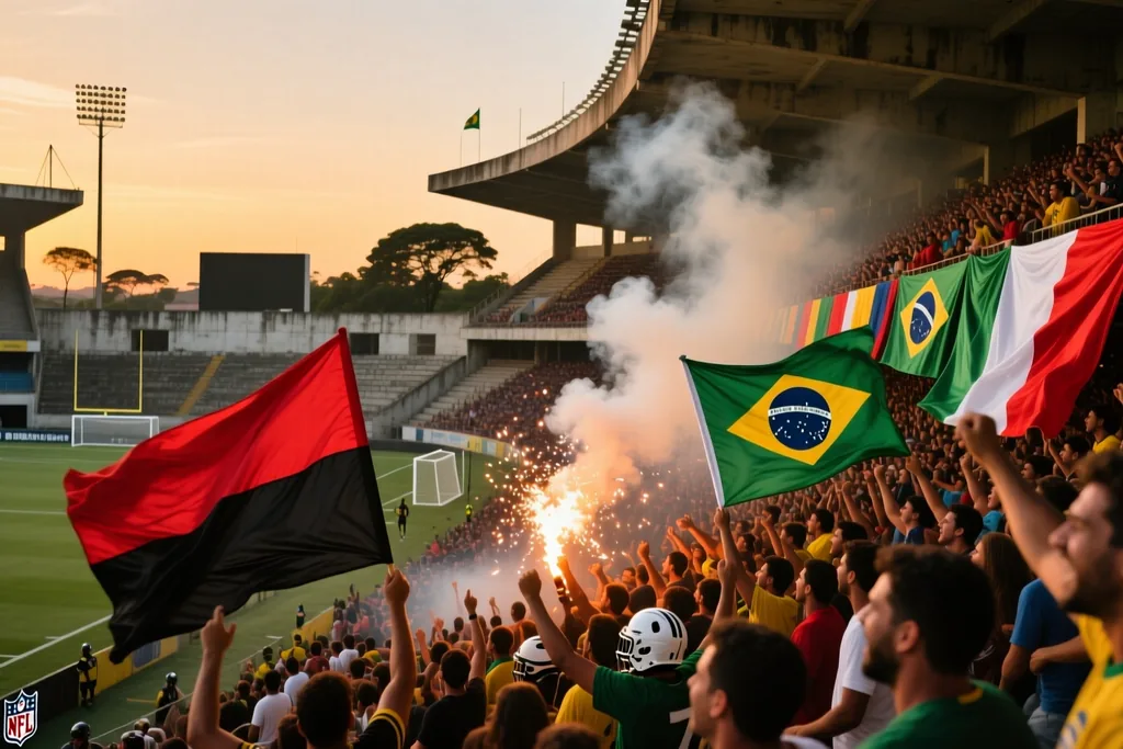 Cena de futebol brasileiro