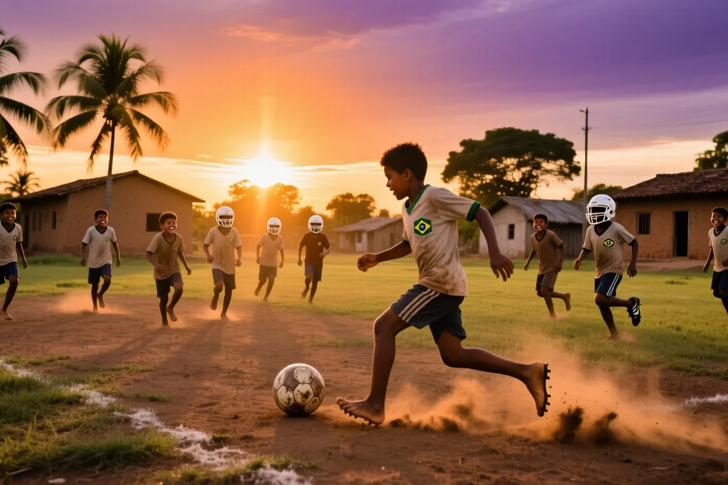 Cena de futebol brasileiro