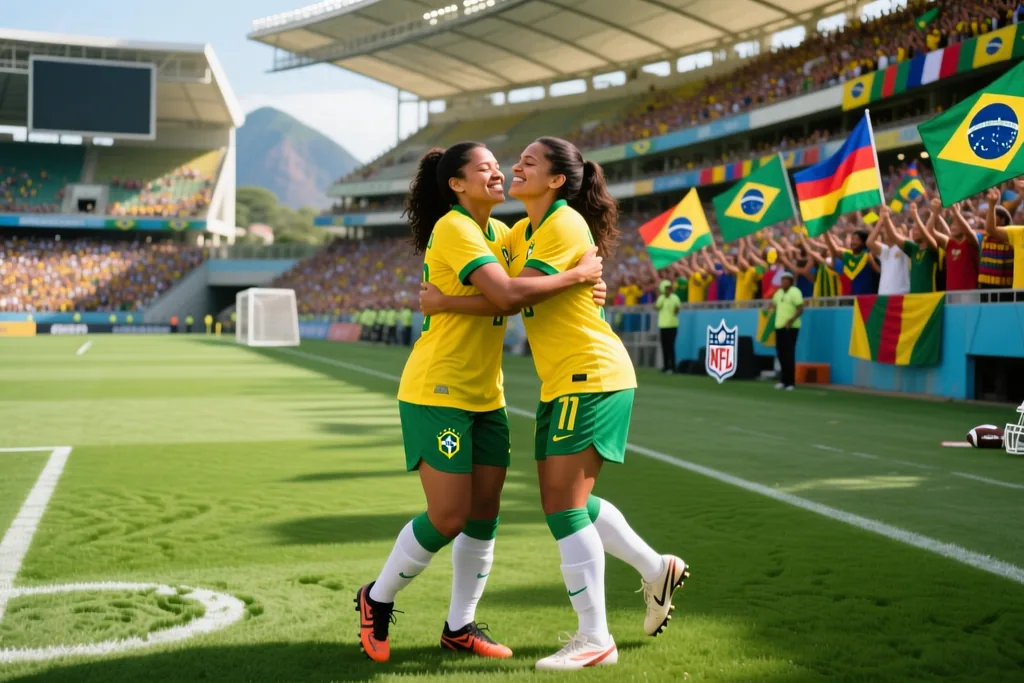 Cena de futebol brasileiro