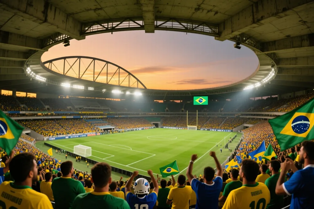 Cena de futebol brasileiro