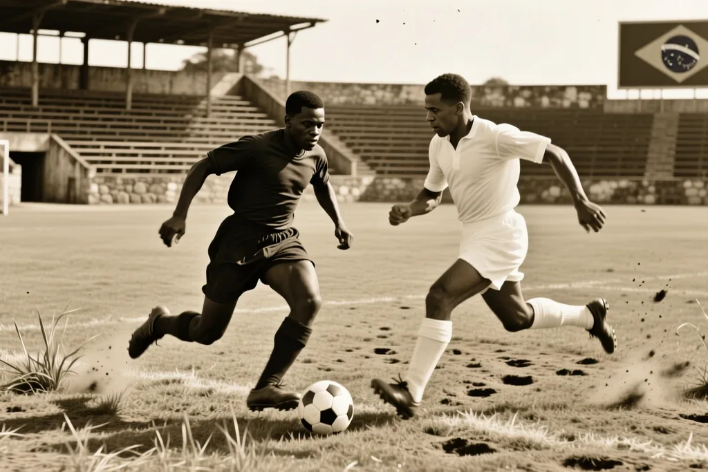 Cena de futebol brasileiro