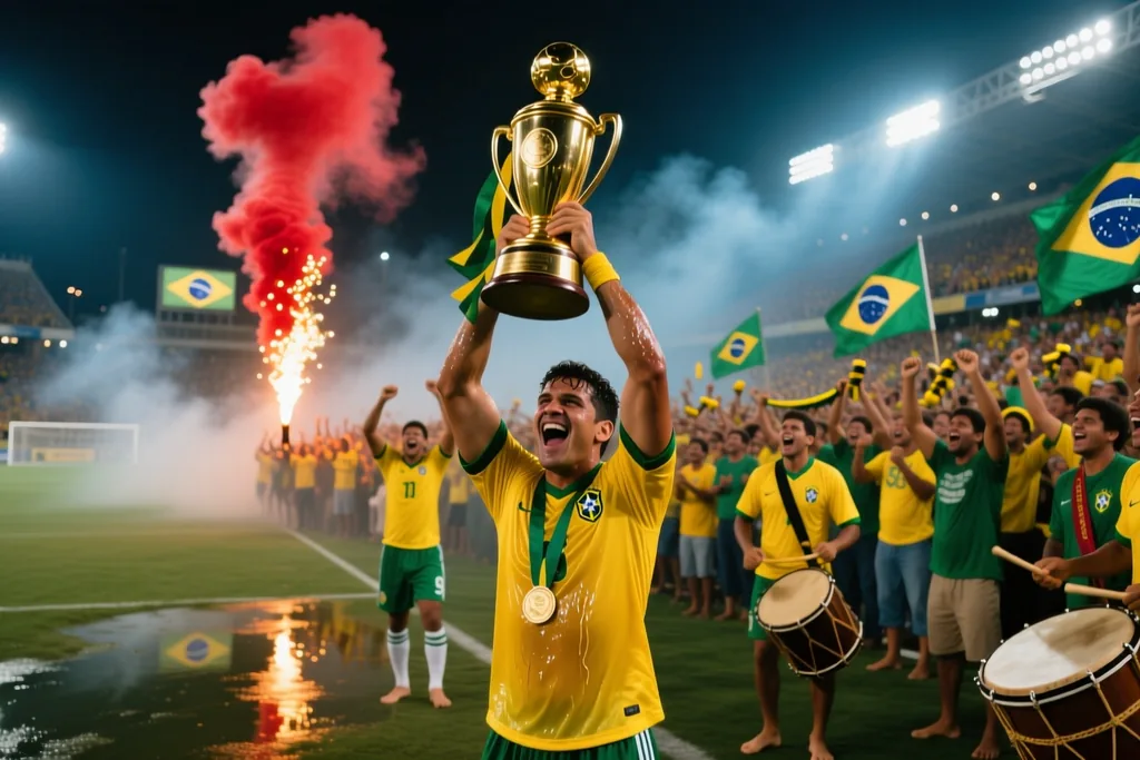 Cena de futebol brasileiro