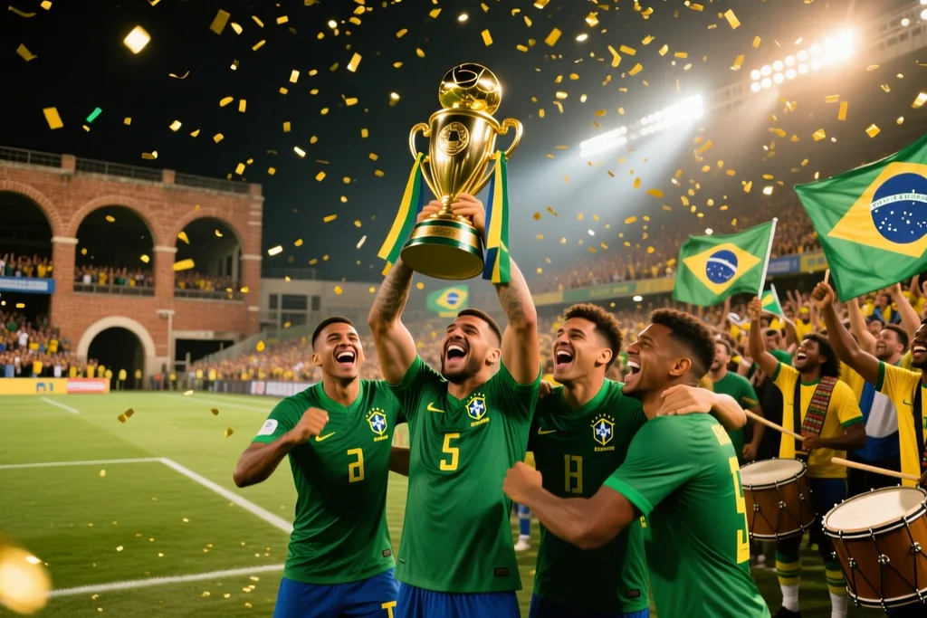 Cena de futebol brasileiro