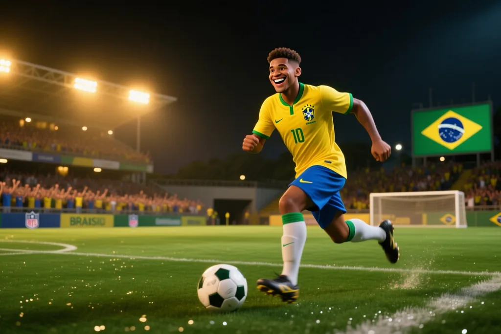 Cena de futebol brasileiro