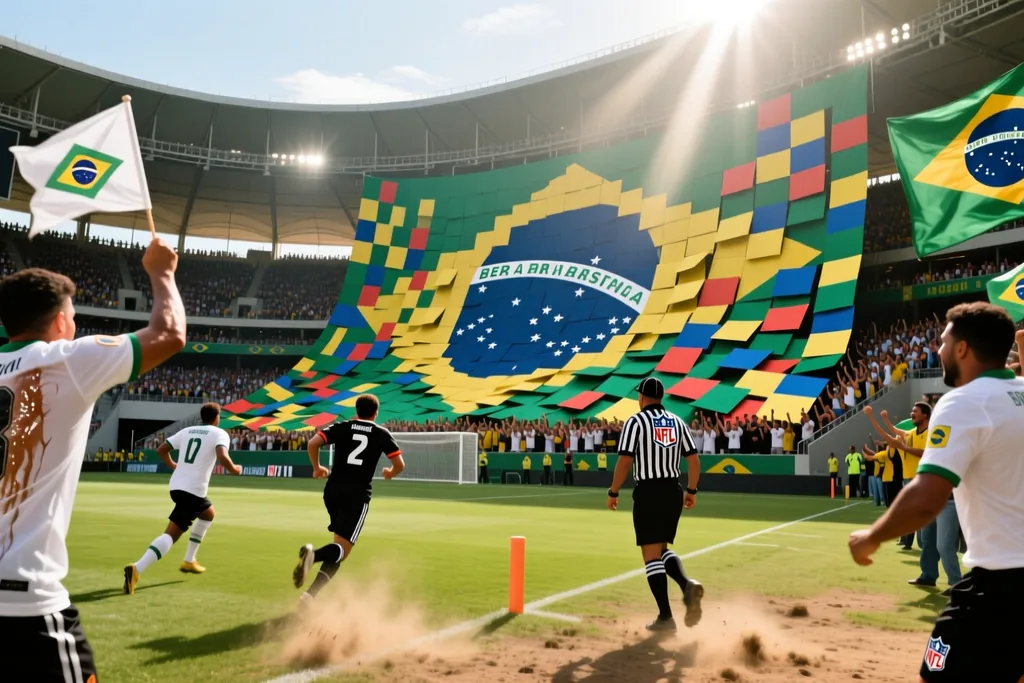 Cena de futebol brasileiro