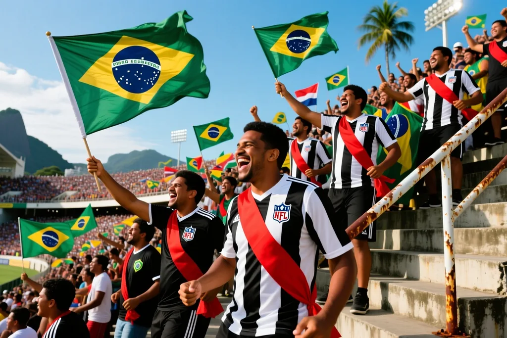 Cena de futebol brasileiro